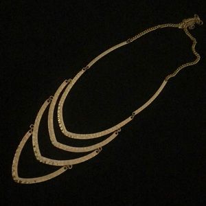 Statement gold plated necklace